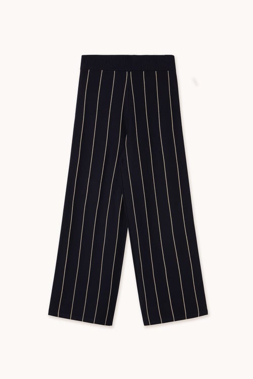 Image of 2-Pantalones Striped Knitted Trousers