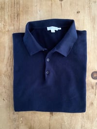 Image 1 of SUNSPEL FINE TEXTURE KNIT POLO SHIRT