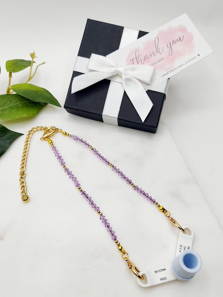 Image of Trach Ties, Beaded Trach Ties , Adjustable