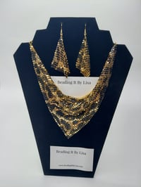 Image 3 of Trach Sequin Scarf for Tracheostomy, Cover Necklace And Earrings Set, Trach Ties, Special -766c6d84