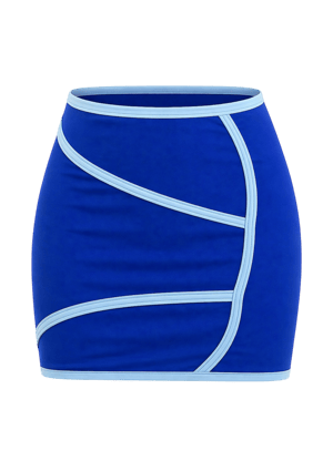 Image of Sia Contrast Skirt