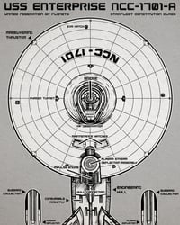 Image 2 of Enterprise Schematic - Fine Art Print