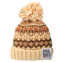 POLDHU NORDIC KNITTED BOBBLE HAT