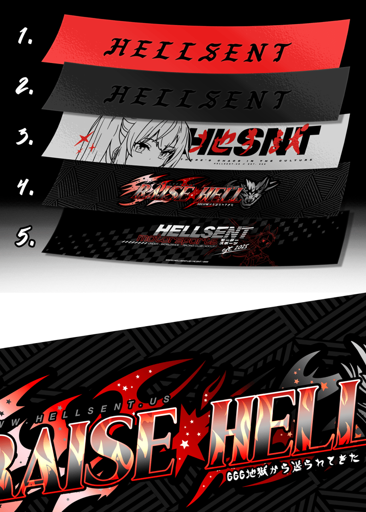 Image of Hellsent Windshield Banners