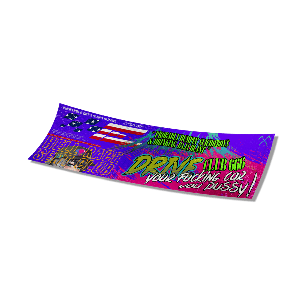 Image of Offensive Race Club Box Sticker