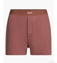 Image 3 of SKIMS- COTTON RIB LOOSE BOXER- REDWOOD