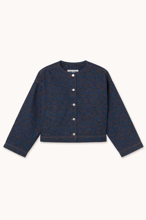 Image of 4-Chaqueta Flowers Cropped Jacket