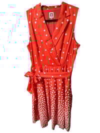 Image 1 of ANNE KLEIN- POLKA DOT RED DRESS
