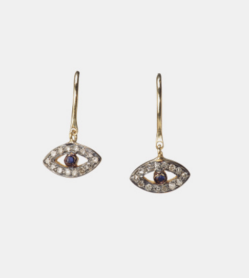 Image of 5 Octobre Evil Eye Earrings or Necklace