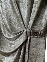 Image 3 of ANN KLEIN- SILVER DRESS 