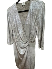 Image 1 of ANN KLEIN- SILVER DRESS 