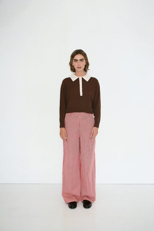 Image of 2-Pantalones Twill Striped