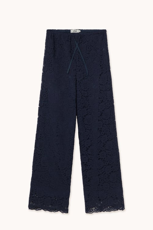 Image of 2-Lace Trousers Navy