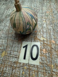 Image 12 of Round wooden hand marbled baubles YOU CHOOSE