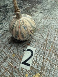 Image 4 of Round wooden hand marbled baubles YOU CHOOSE