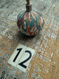 Image 14 of Round wooden hand marbled baubles YOU CHOOSE