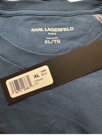 Image 3 of KARL LAGERFELD- T-SHIRT- OPAQUE BLUE
