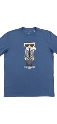 Image 1 of KARL LAGERFELD- T-SHIRT- OPAQUE BLUE