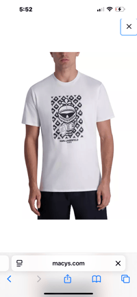 Image 2 of KARL LAGERFELD- T-SHIRT- WHITE