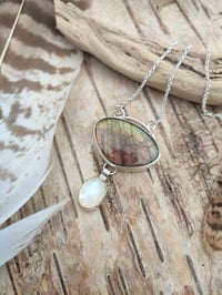 Image 3 of Orange Labradorite & Moonstone Duo