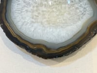 Image 3 of Vide-poche en tranche d'agate cristal vintage 1960 cendrier 
