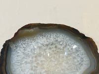 Image 4 of Vide-poche en tranche d'agate cristal vintage 1960 cendrier 