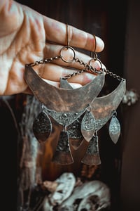 Image 3 of Focused Energy brass and silver ear hangers