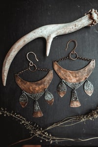 Image 10 of Focused Energy brass and silver ear hangers
