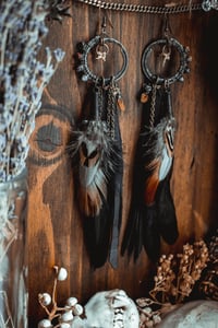 Image 1 of Snake vertebra earrings 