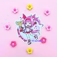 Haru Urara never give up vinyl sticker