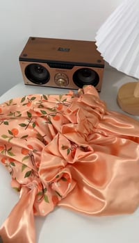 Image 3 of Orangie-Peach Soufflé Ribbon Tie