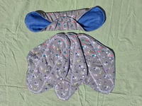 Image 1 of Organic Cotton Regular Pad Set with PU Backing 