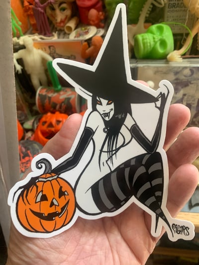 Image of NEW! JACKIE O LANTERN      - STICKER  
