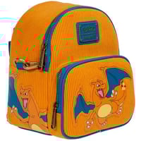 Image 2 of Pokemon x Loungefly - Charizard Corduroy Convertible Mini-Backpack