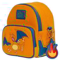 Image 3 of Pokemon x Loungefly - Charizard Corduroy Convertible Mini-Backpack