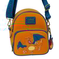 Image 6 of Pokemon x Loungefly - Charizard Corduroy Convertible Mini-Backpack