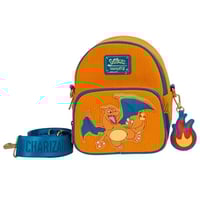 Image 4 of Pokemon x Loungefly - Charizard Corduroy Convertible Mini-Backpack
