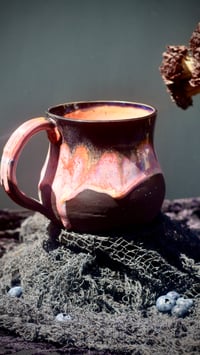 Image 1 of 17 oz Poison Berry Mug in Pink/Orange/Black
