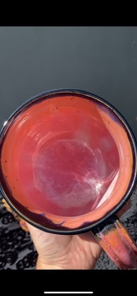 Image 5 of 17 oz Poison Berry Mug in Pink/Orange/Black