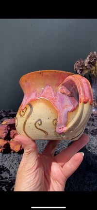 Image 3 of “Flawsome” Pink Swirl Mug 19 oz