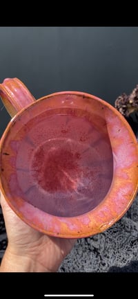 Image 4 of “Flawsome” Pink Swirl Mug 19 oz
