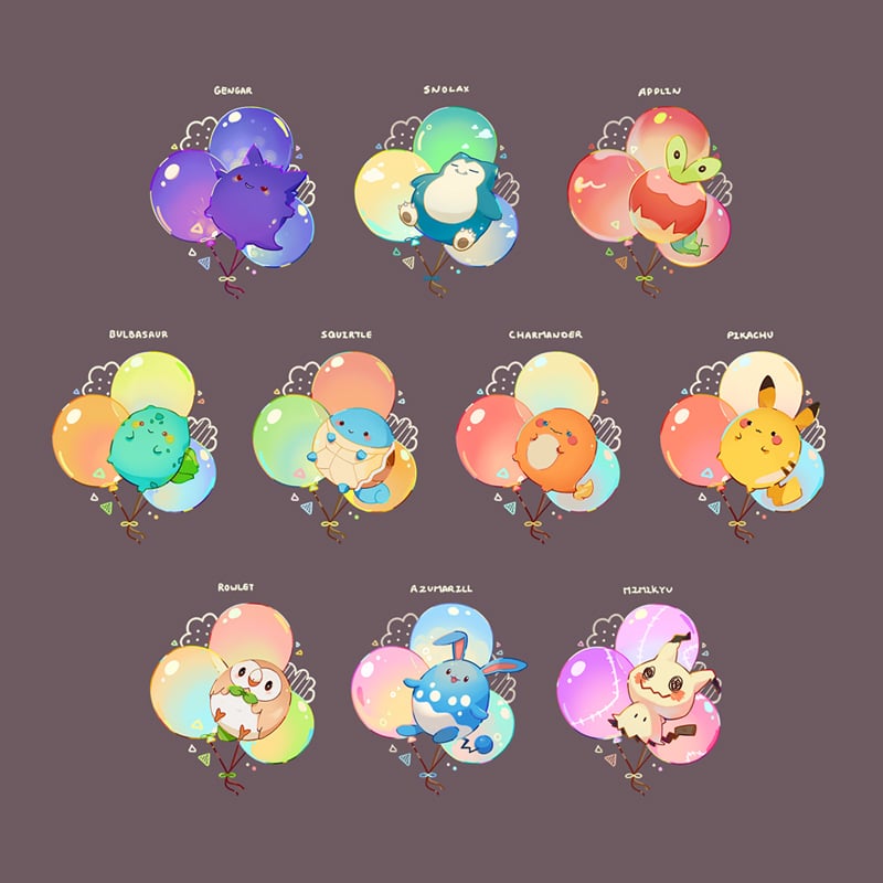 Image of Pokemon Rainbow Charms