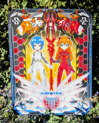 Image 2 of Evangelion 4 color Risograph Print