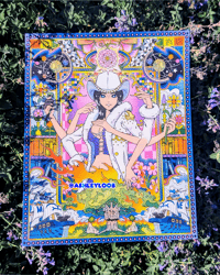 Image 2 of Nico Robin 4 color risograph print