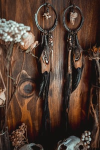 Image 4 of Bone assemblage earrings