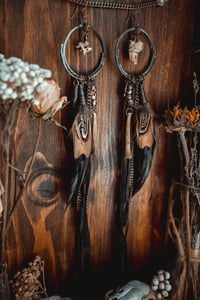 Image 1 of Bone assemblage earrings