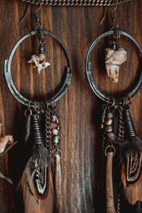 Image 7 of Bone assemblage earrings