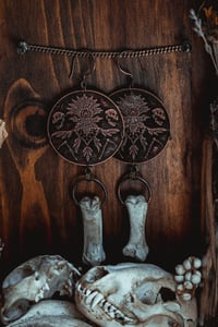 Image 4 of Large brass n bone shields 