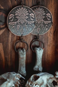 Image 5 of Large brass n bone shields 