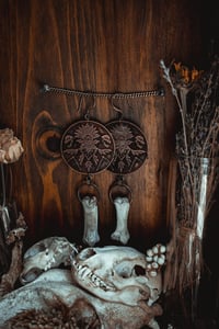 Image 6 of Large brass n bone shields 